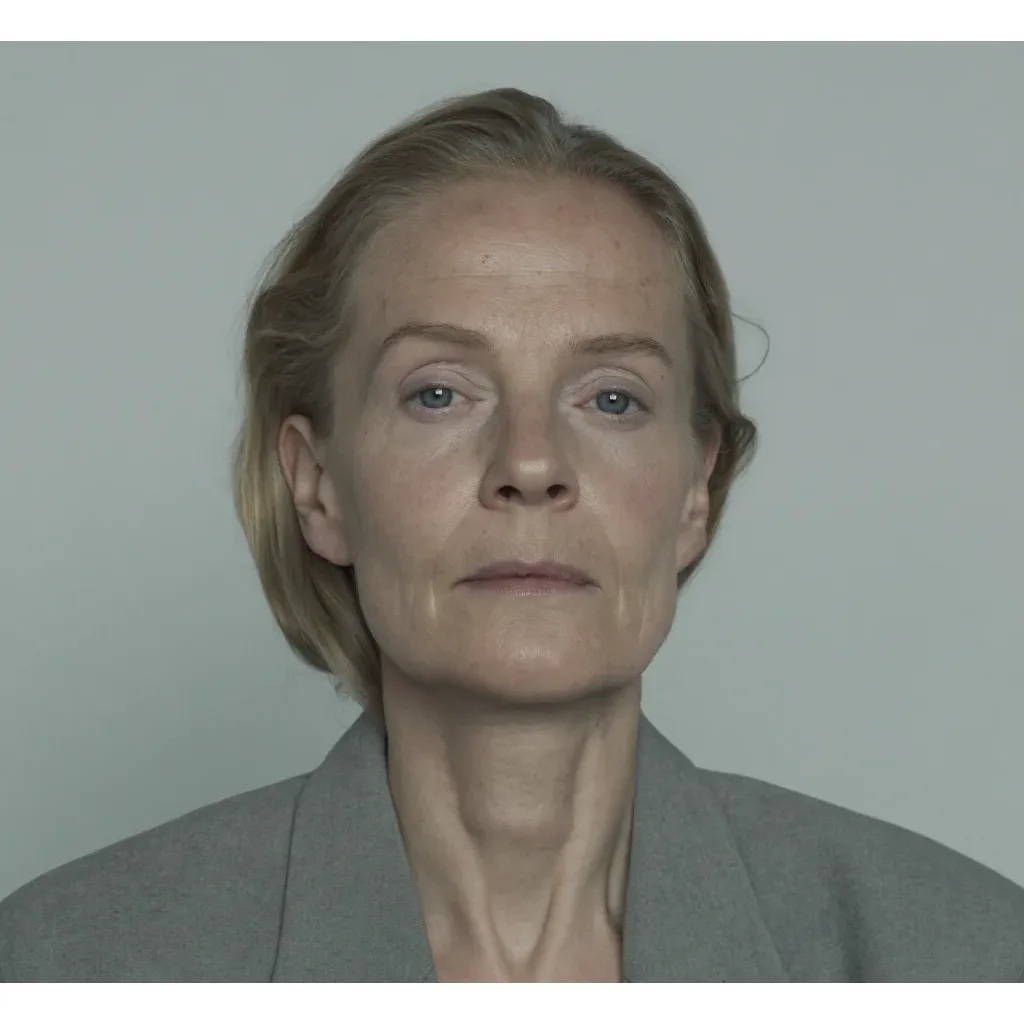 Marta Ilves in a machinery yard